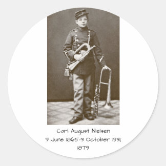 Carl August Nielsen 1879 Classic Round Sticker