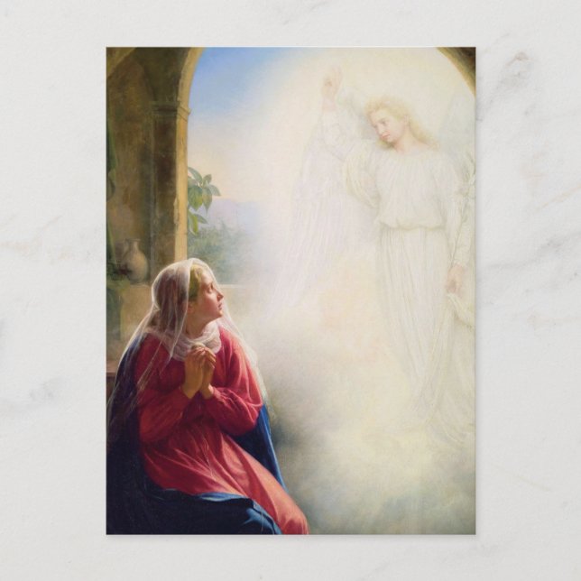 Carl Bloch Annunciation Postcard (Front)