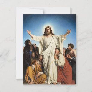 Carl Bloch's famous artwork, Consolator, Postcard