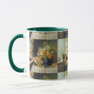 Carl Duxa Vintage Arranging Flowers Mug
