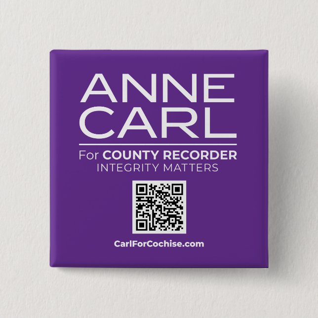 Carl for Cochise Sq Button, 2 In Button (Front)