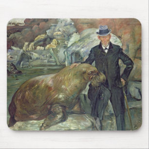 Carl Hagenbeck in His Zoo, 1911 Mouse Mat