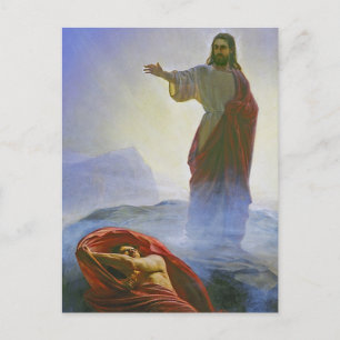 Carl Heinrich Bloch - Jesus Tempted GC Postcard
