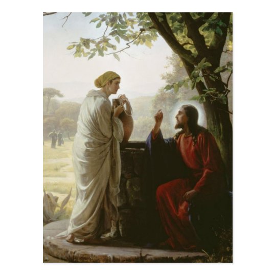 Carl Heinrich Bloch - Woman at the Well Postcard