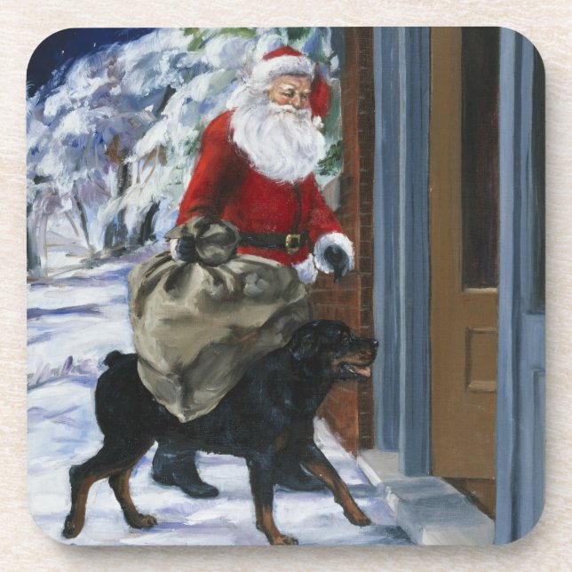 Carl Helping Santa Claus from <Carl's Christmas> b Coaster (Front)