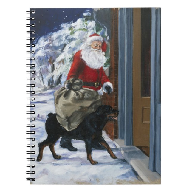 Carl Helping Santa Claus from <Carl's Christmas> b Notebook (Front)
