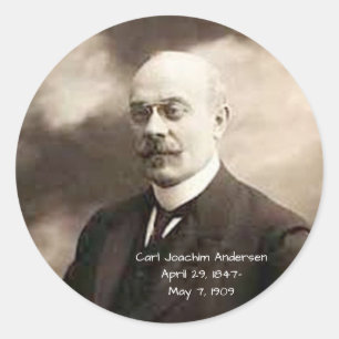 Carl Joachim Anderson Classic Round Sticker