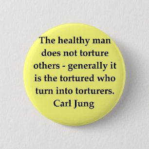 carl jung quote 6 cm round badge