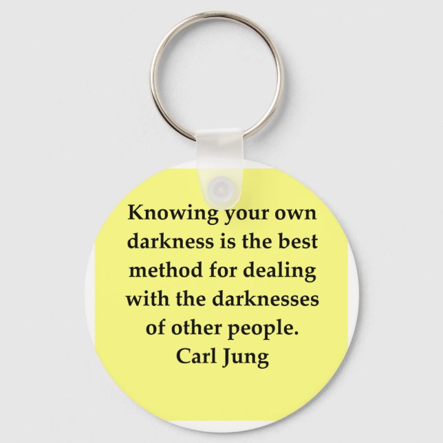 carl jung quote key ring (Front)