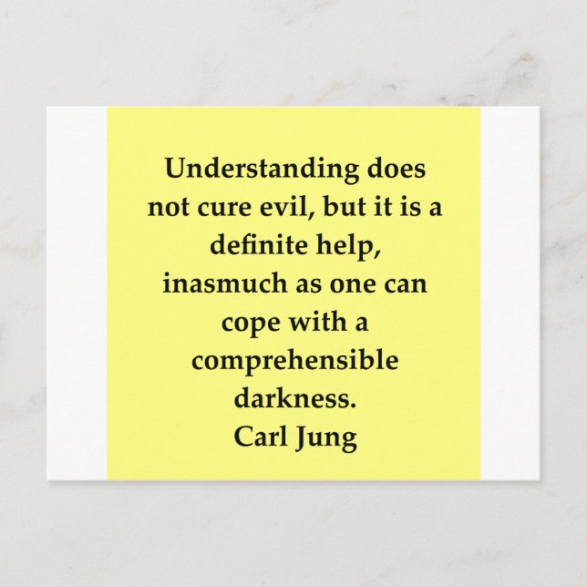 carl jung quote postcard (Front)