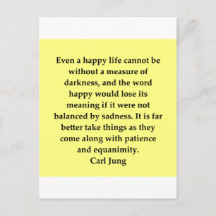 carl jung quote postcard