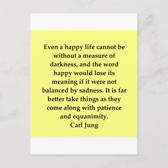 carl jung quote postcard (Front)
