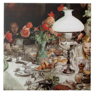 Carl Larsson - Around the Lamp Tile