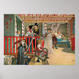 Carl Larsson art: A Day of Celebration Poster