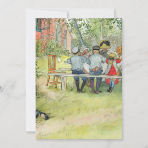 Carl Larsson Breakfast Under The Big Birch Invitation