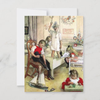 Carl Larsson Christmas Morning Holiday Card