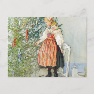 Carl Larsson Christmas Tree Postcard