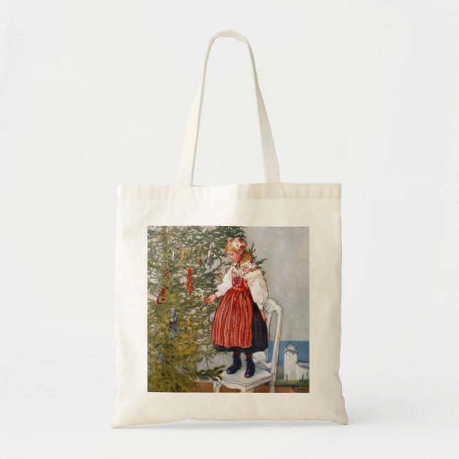 Carl Larsson Christmas Tree Tote Bag (Front)