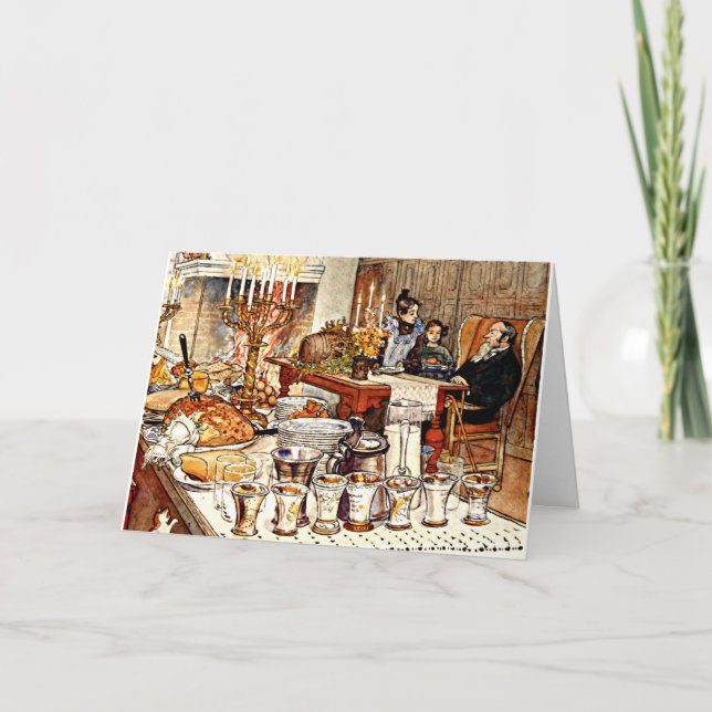 Carl Larsson: Detail of Christmas Eve, Card (Front)