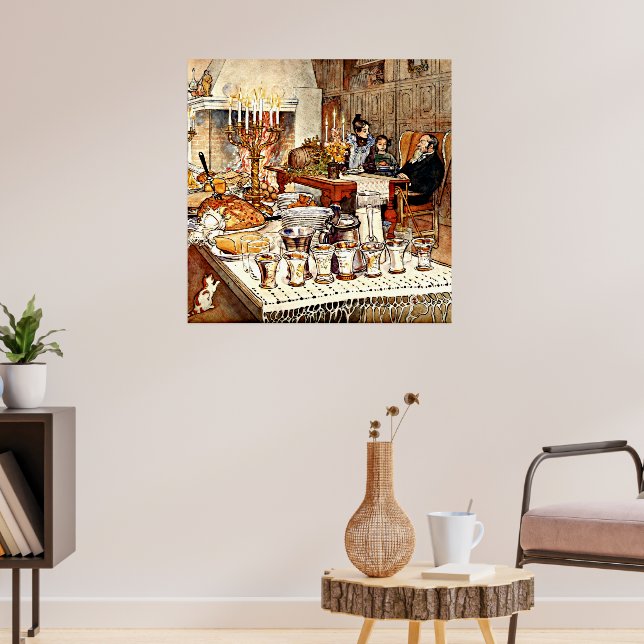 Carl Larsson: Detail of Christmas Eve, Poster (Living Room 3)