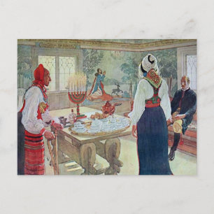 Carl Larsson  En Bergman Stuga Postcard