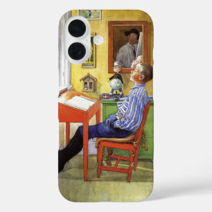 Carl Larsson Esbjorn at Red Desk Vintage Art iPhone 16 Case