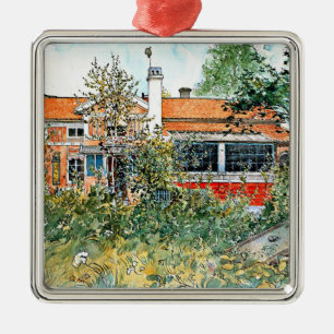 Carl Larsson famous painting, The Cottage, Metal Tree Decoration