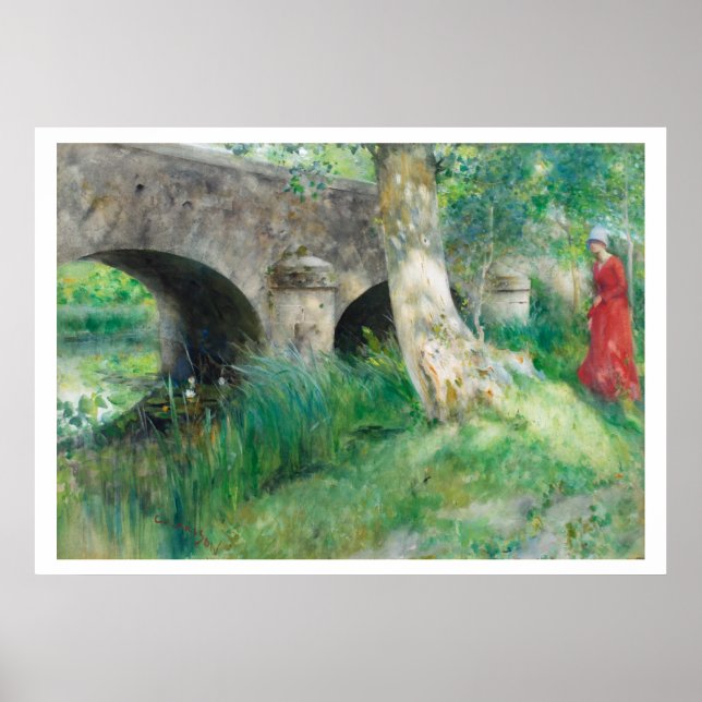 Carl Larsson Mediaeval Bridge at Gretz Print (Front)