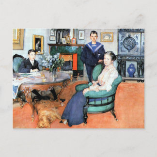 Carl Larsson painting - Hakon, Daga and Edgar, Postcard