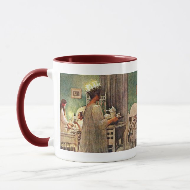 Carl Larsson Scandinavian Christmas Lucia Mug (Left)