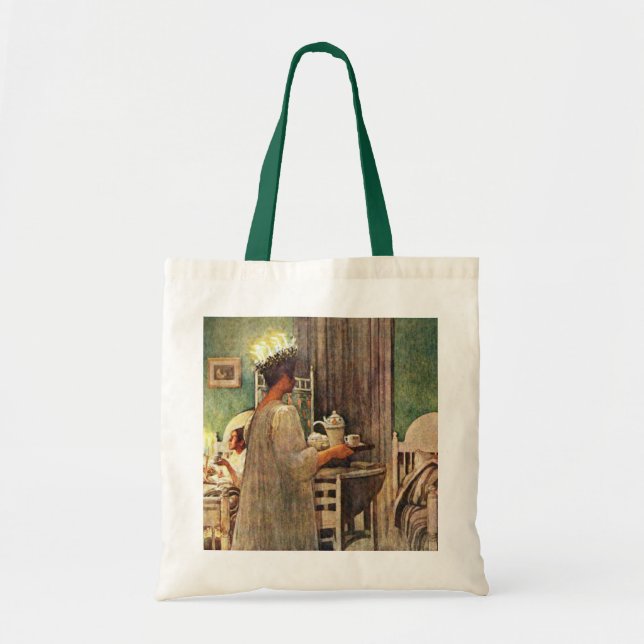 Carl Larsson St. Lucia Day Christmas in Sweden Tote Bag (Front)