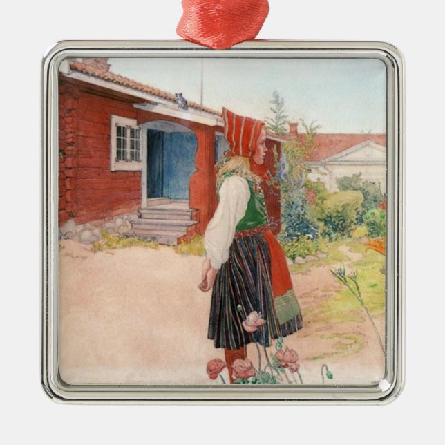 Carl Larsson  The Falun Home Metal Tree Decoration (Front)