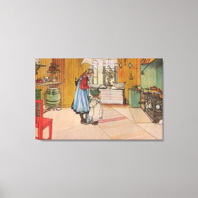 Carl Larsson The Kitchen Canvas Print (Front)