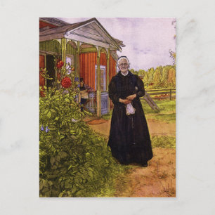 Carl Larsson Vintage Father and Mother Postcard