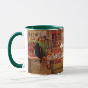 Carl Larsson Vintage Getting Ready For A Game Mug