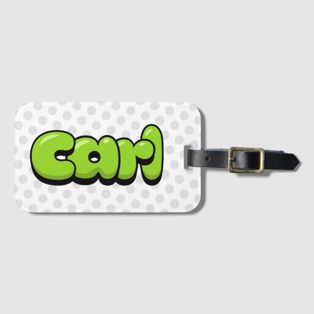 Carl Luggage Tag (Front Horizontal)