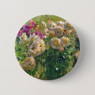 Carl Moll Dahlias 6 Cm Round Badge