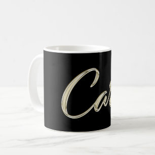 Carl name whitegold Tasse Teetasse Kaffeetasse Coffee Mug