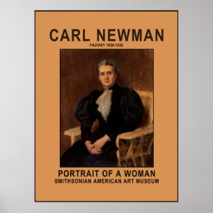 Carl Newman Portrait of a Woman Museum Poster