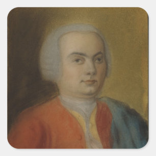Carl Philipp Emanuel Bach, c.1733 Square Sticker