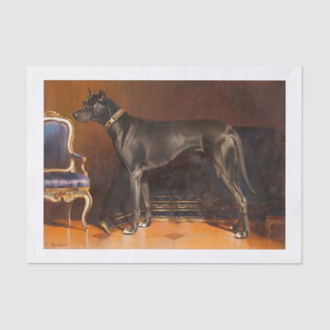 Carl Richert | Great Dane Dog Portrait Tissue Paper (Front)