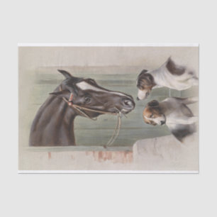 Carl Richert   Horse And Dogs Tissue Paper