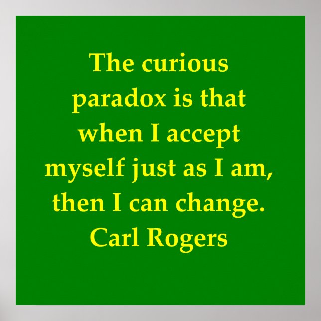 carl rogers quote poster (Front)