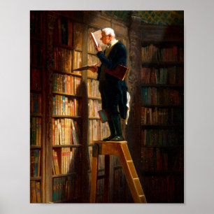 Carl Spitzweg Der Bücherwurm Deutsche Malerei Poster