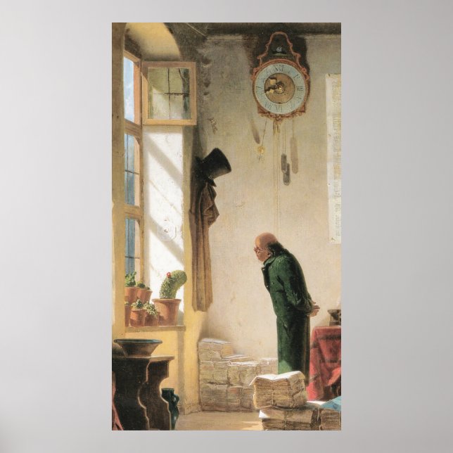 Carl Spitzweg - Der Kaktusliebhaber - Deutsch Poster (Front)