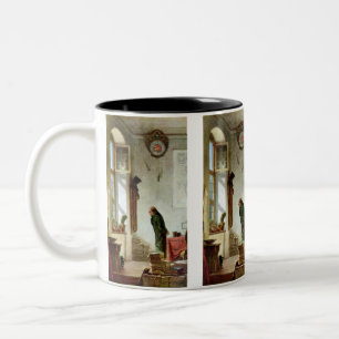 Carl Spitzweg - The Cactus Enthusiast Two-Tone Coffee Mug