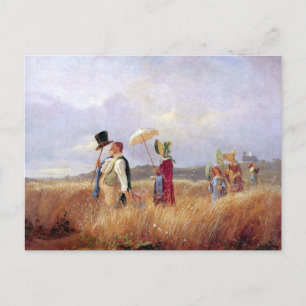Carl Spitzweg - The Sunday Walk Postcard