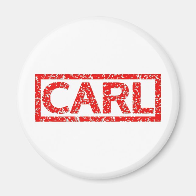 Carl Stamp Magnet (Front)
