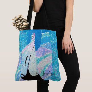 Carl the Blue Flamingo Just Dahl Tote Bag