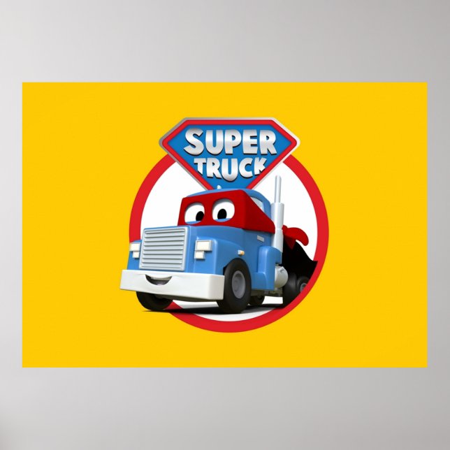 Carl the Super Truck of Car City Poster (Front)